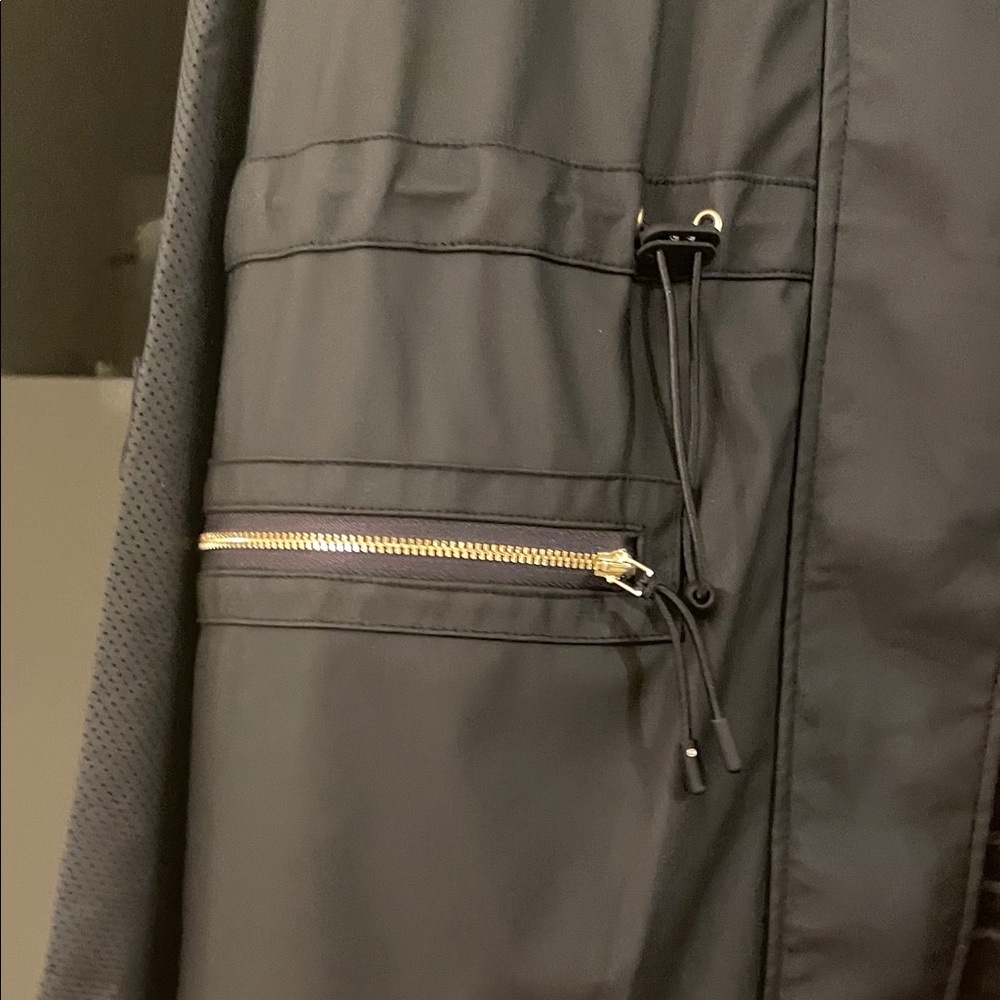 CM 1969 Women's Black waterproof Jacket with Gold Accents.  Large - Picture 5 of 8